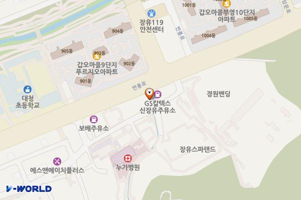 지에스칼텍스(주) 신장유주유소 위치 지도 — 경상남도 김해시 반룡로 76 (삼문동)