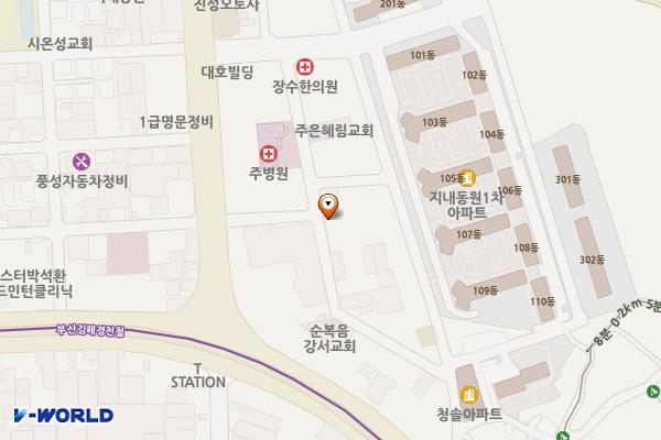 지내동쉼터(지내동소공원) 위치 지도 — 경상남도 김해시 분성로727번길 8-33 (지내동)
