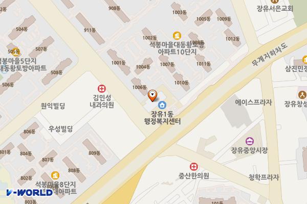 장유1동행정복지센터 화장실 위치 지도 — 경상남도 김해시 금관대로 579 (무계동)