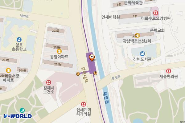 수로왕릉역 위치 지도 — 경상남도 김해시 김해대로 2181