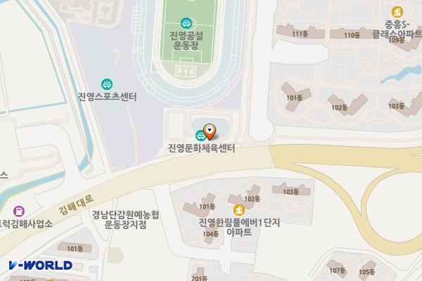 진영문화체육센터 화장실 위치 지도 — 경상남도 김해시 김해대로 263 (문화체육센터)