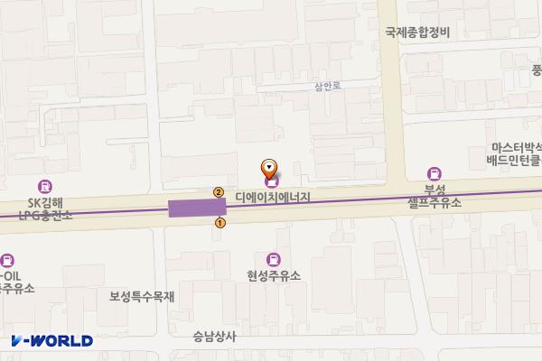 디에이치에너지(주) 위치 지도 — 경상남도 김해시 김해대로 2651 (안동)
