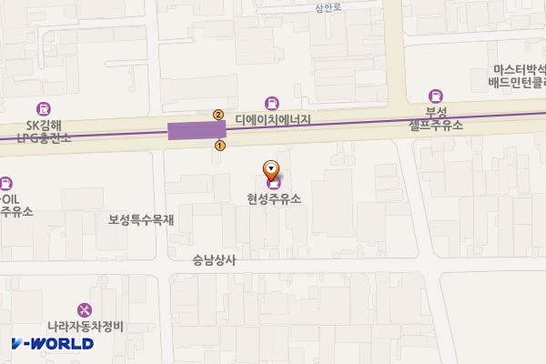 현성주유소 위치 지도 — 경상남도 김해시 김해대로 2648 (안동)