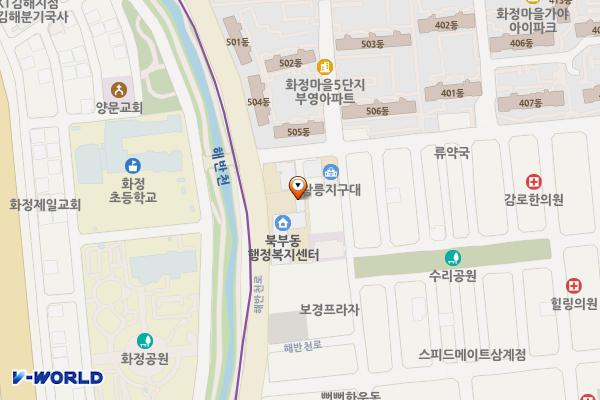 북부동행정복지센터 화장실 위치 지도 — 경상남도 김해시 해반천로 160 (삼계동)