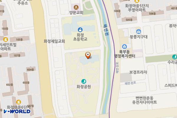 화정글샘도서관 화장실 위치 지도 — 경상남도 김해시 삼계중앙로13번길 19 (삼계동)