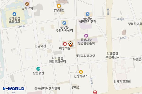 동상동 전통시장 유공정 화장실 위치 지도 — 경상남도 김해시 분성로335번길 22-7