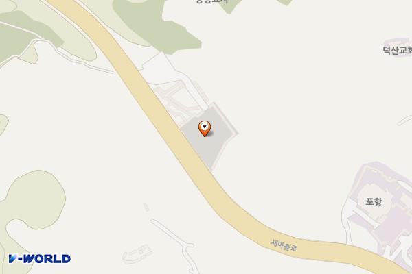 만남의 광장2 공영주차장 위치 지도 — 경상북도 포항시 북구 용흥동 산24-3