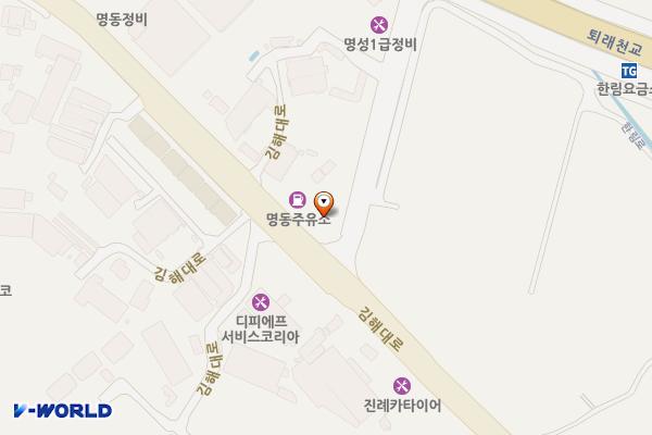 명동주유소 위치 지도 — 경상남도 김해시 한림면 김해대로 1165