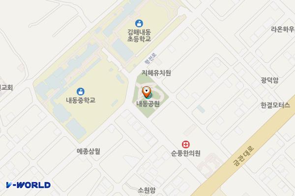 내동공원 위치 지도 — 경상남도 김해시 내동 170-4