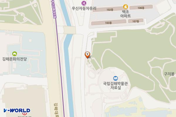 문화의거리 공중화장실 위치 지도 — 경상남도 김해시 가야의길 190 (구산동)
