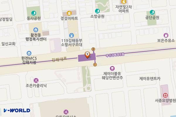 인제대역 위치 지도 — 경상남도 김해시 김해대로 2515