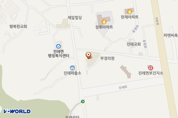 진례5일시장 공중화장실 위치 지도 — 경상남도 김해시 진례면 송현로 6-1