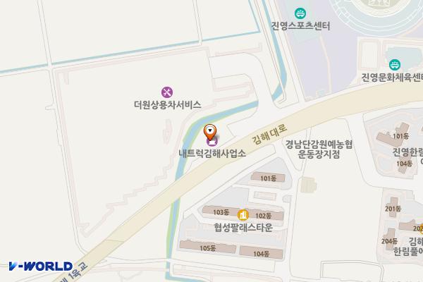 내트럭(주)김해사업소 위치 지도 — 경상남도 김해시 진영읍 김해대로 243