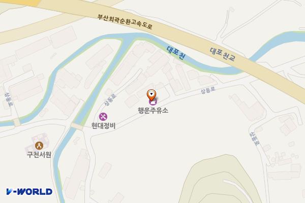 행운주유소 위치 지도 — 경상남도 김해시 상동면 상동로 295