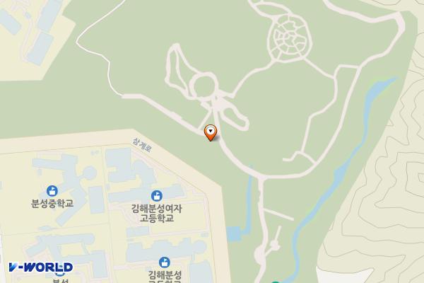 분성산생태숲삼계근린공원(상) 위치 지도 — 경상남도 김해시 삼계로 144 (삼계동)