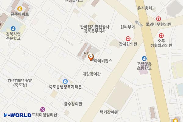 죽도 공영주차장 위치 지도 — 경상북도 포항시 북구 죽도동 74-2
