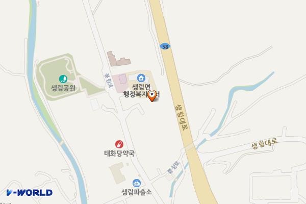 생림면 복지회관 화장실 위치 지도 — 경상남도 김해시 생림면 봉림로 34-10