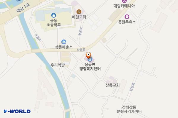 상동보건지소 지상1층 화장실 위치 지도 — 경상남도 김해시 상동면 상동로556번길 7-1