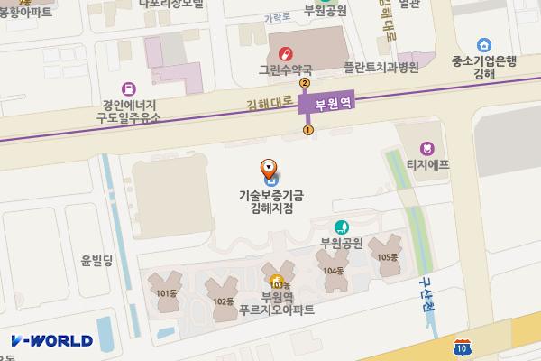아이스퀘어몰 위치 지도 — 경상남도 김해시 김해대로 2342(부원동)