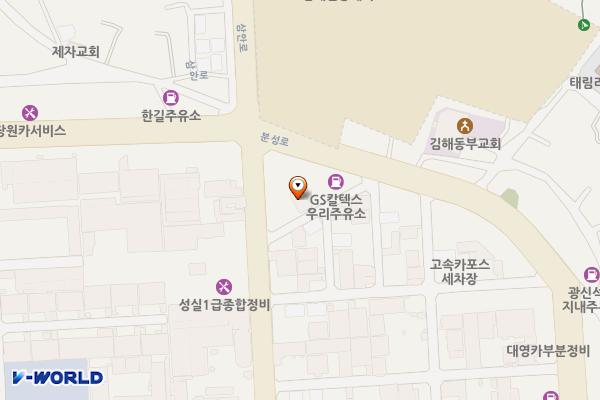 우리주유소 위치 지도 — 경상남도 김해시 삼안로66번길 5 (안동)