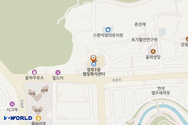장유3동행정복지센터 화장실 위치 지도 — 경상남도 김해시 관동로 25 (관동동)