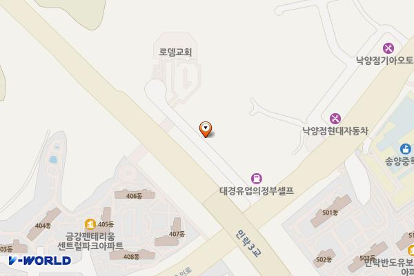 민락2지구 캠핑카 전용 위치 지도 — 경기도 의정부시 낙양동 717