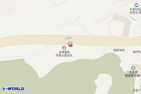 김해셀프주유소충전소 위치 지도 — 경상남도 김해시 주촌면 서부로 1608