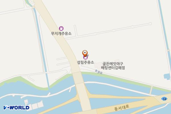 지에스칼텍스(주) 명품주유소 위치 지도 — 경상남도 김해시 호계로 272 (부원동)