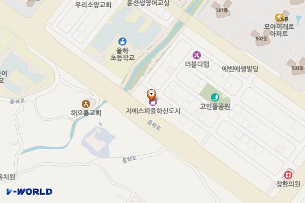 지에스칼텍스(주) 율하신도시주유소 위치 지도 — 경상남도 김해시 율하로 293 (율하동)