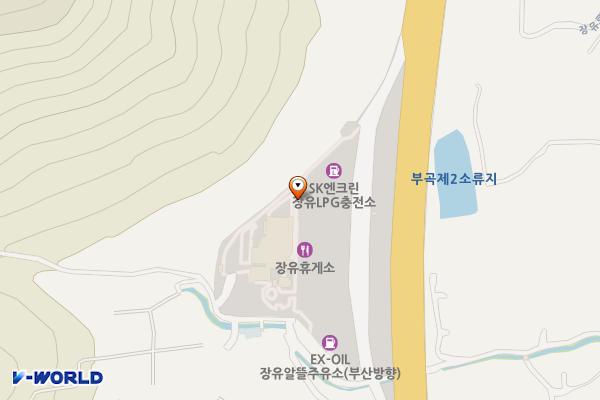 장유(서부산방향)휴게소 위치 지도 — 경상남도 김해시 장유로 116번길 44-82