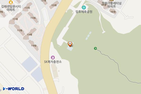 임호체육공원 화장실 위치 지도 — 경상남도 김해시 금관대로 1136