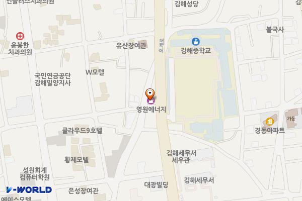 영원주유소 위치 지도 — 경상남도 김해시 호계로 459 (부원동)