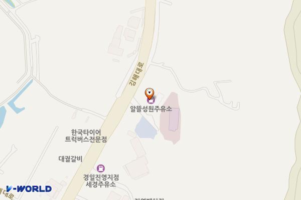 알뜰성원주유소 위치 지도 — 경상남도 김해시 진영읍 김해대로 134