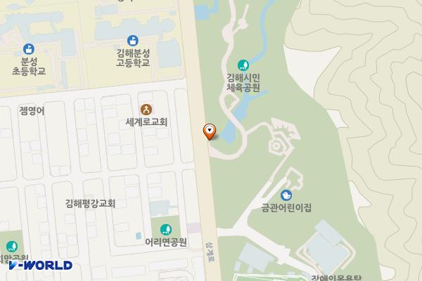 분성산 삼계근린공원(하) 위치 지도 — 경상남도 김해시 삼계로 142 (삼계동)