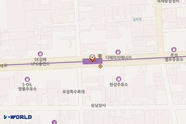 김해대학역 위치 지도 — 경상남도 김해시 김해대로 2641