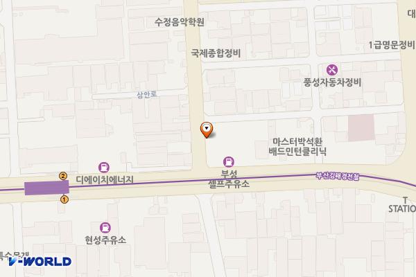 부성셀프주유소 위치 지도 — 경상남도 김해시 삼안로 6 (지내동)