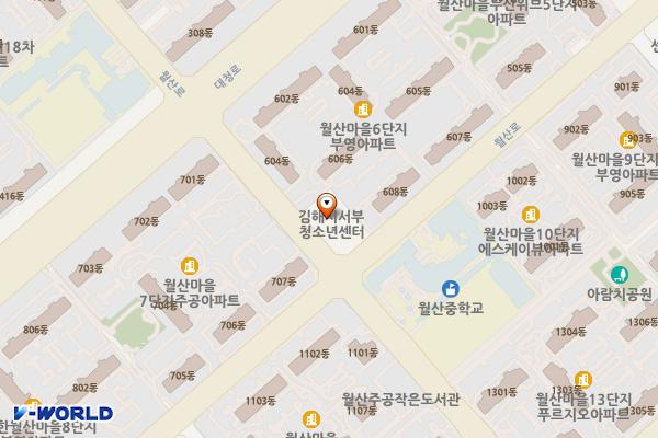 김해시서부청소년센터 화장실 위치 지도 — 경상남도 김해시 월산로 116, 김해시서부청소년센터 (부곡동)