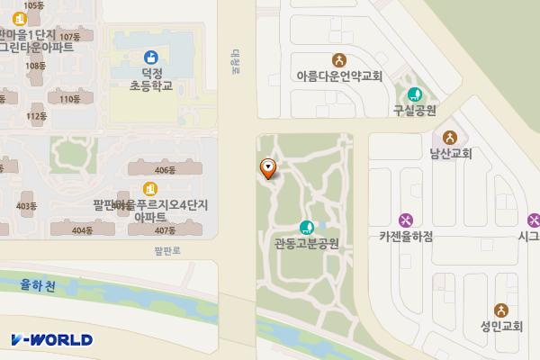 관동고분공원 위치 지도 — 경상남도 김해시 대청로 22 (관동동)