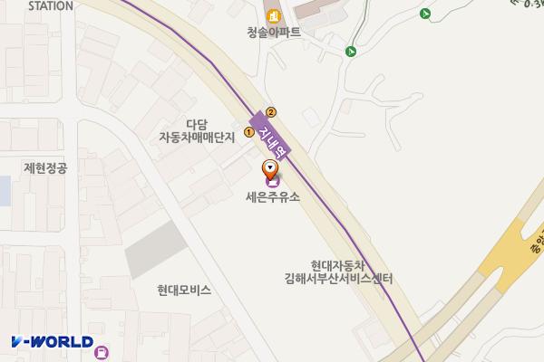 세은주유소 위치 지도 — 경상남도 김해시 김해대로 2724 (지내동)