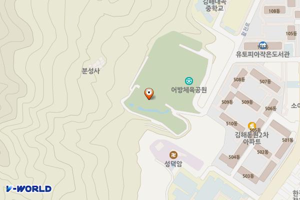 어방체육공원 화장실 위치 지도 — 경상남도 김해시 활천로 195-23