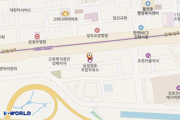 김해농협주유소 위치 지도 — 경상남도 김해시 김해대로 2476 (삼정동)