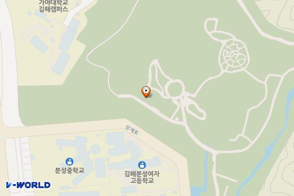 북부동 생태숲공원(생태숲생태체험관) 위치 지도 — 경상남도 김해시 삼계로 146