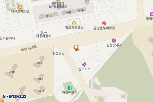 장량동 노상2 위치 지도 — 경상북도 포항시 북구 새천년대로 1304