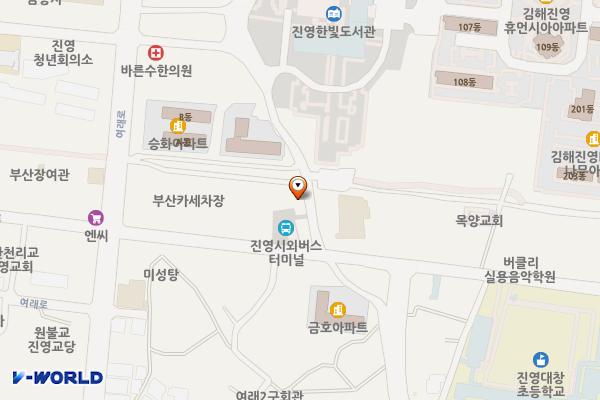 진영시외버스터미널 화장실 위치 지도 — 경상남도 김해시 진영읍 진영로 217-9