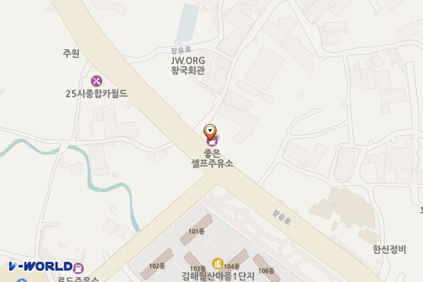 착한셀프주유소 위치 지도 — 경상남도 김해시 장유로 117 (부곡동)
