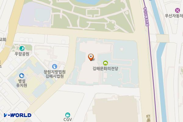 김해문화의전당 야외 화장실 위치 지도 — 경상남도 김해시 김해대로 2060 (내동)