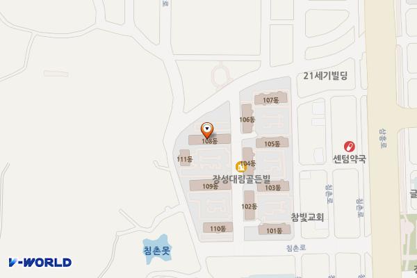 장량동 노상1 위치 지도 — 경상북도 포항시 북구 침촌로20