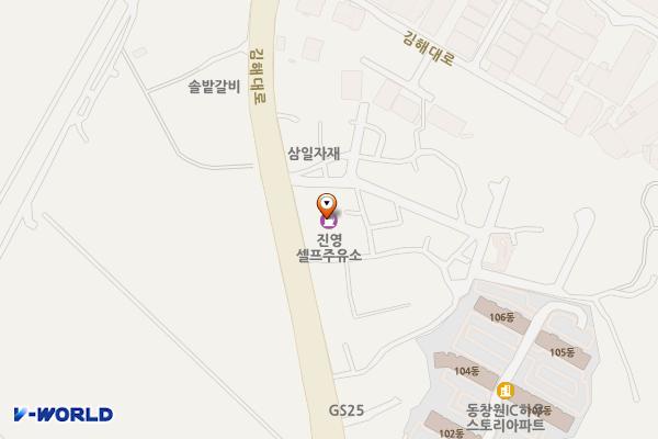 진영셀프주유소 위치 지도 — 경상남도 김해시 진영읍 김해대로 68