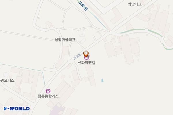 (주)신화이엔엘주유소 위치 지도 — 경상남도 김해시 진례면 고모로 350