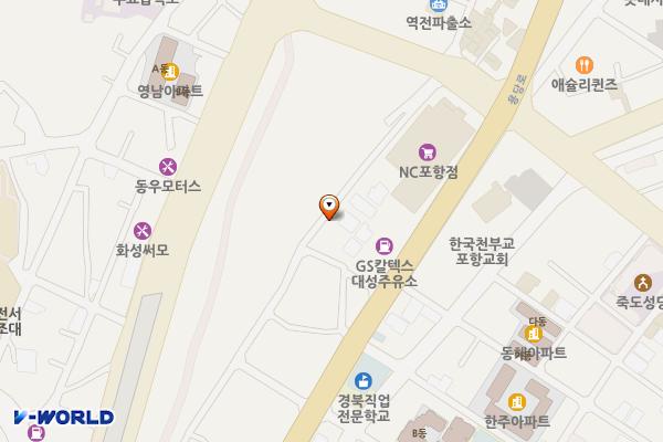 용흥동 노상3 위치 지도 — 경상북도 포항시 북구 용흥로8번길34-3